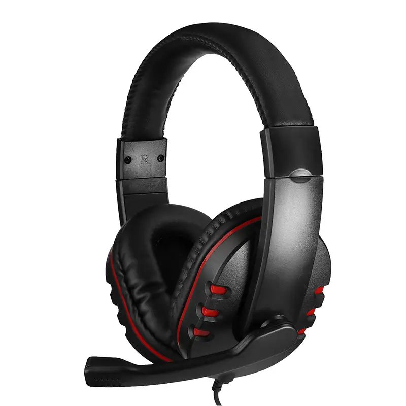 7260 Wired Headset Business Computer Teaching Game Office Wire Control Mute Static Wheat