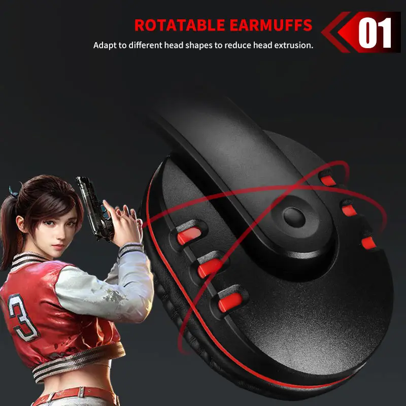 7260 Wired Headset Business Computer Teaching Game Office Wire Control Mute Static Wheat