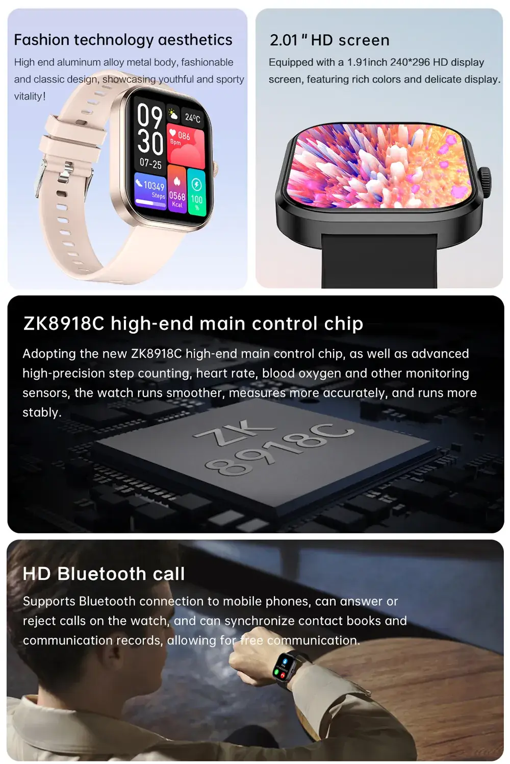 Explosions G21 Smart Watch with Large Screen & Bluetooth — feature 22