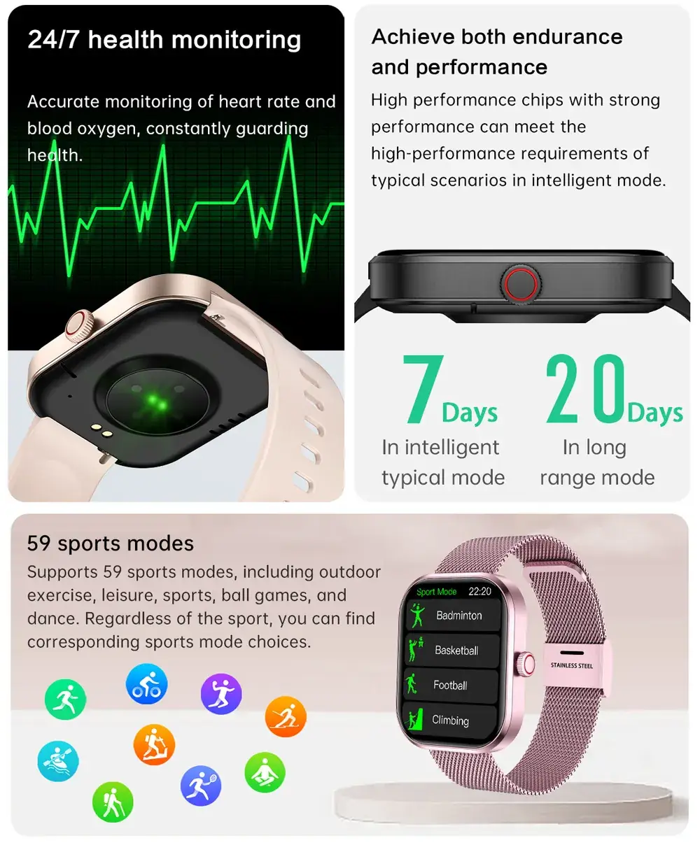 Explosions G21 Smart Watch with Large Screen & Bluetooth — feature 23