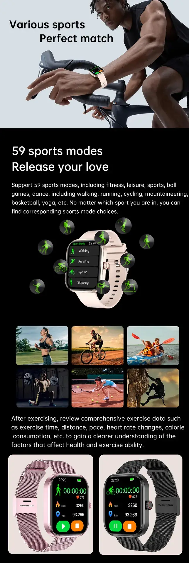 Explosions G21 Smart Watch with Large Screen & Bluetooth — feature 33