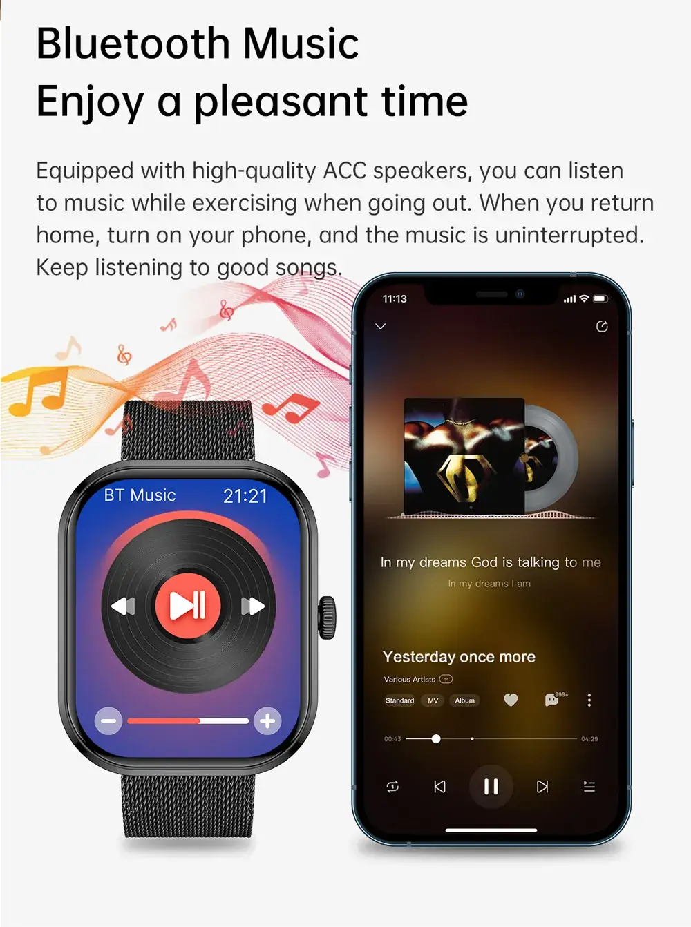 Explosions G21 Smart Watch with Large Screen & Bluetooth — feature 38