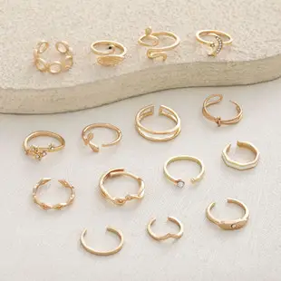 Golden Leaf Hair Ring for Women European American Cross Border Fashion — feature 6