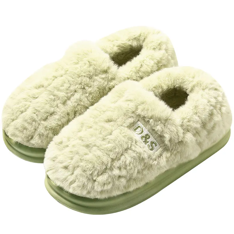 Home Cotton Slippers with Heel Cover for Women, Winter Indoor Plush Slippers, Non-Slip, Warm Maternity Plush Cotton Shoes Wholesale - Image 8