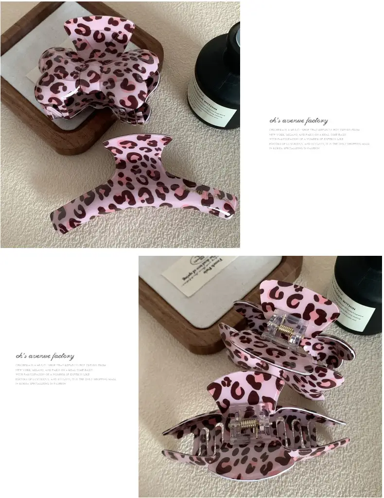 Pink Leopard Print Bow Grip Head Cover for Girls — feature 9