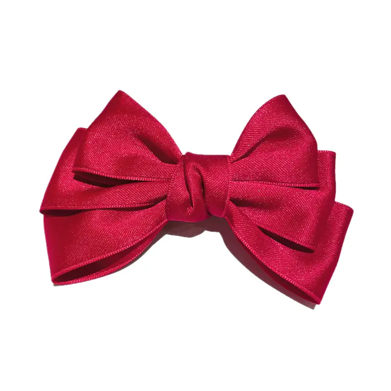 White Bow Hairpin for Girls Autumn Winter - Image 9