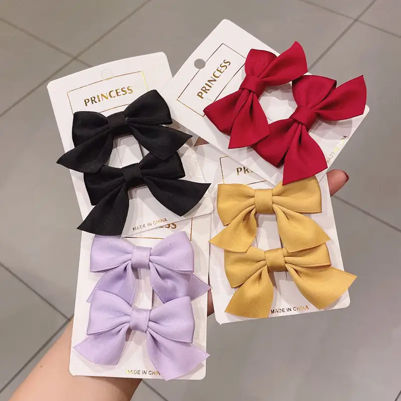 White Bow Hairpin for Girls Autumn Winter — feature 3
