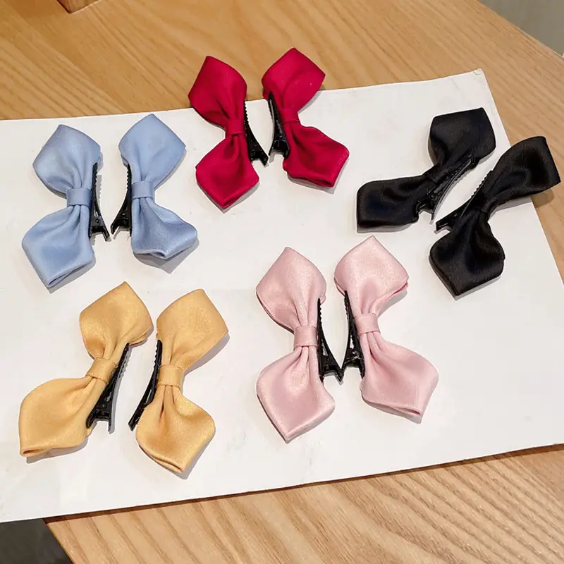 White Bow Hairpin for Girls Autumn Winter — feature 4