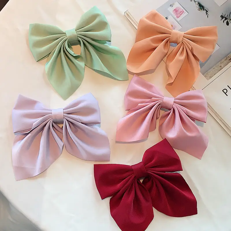 White Bow Hairpin for Girls Autumn Winter — feature 7