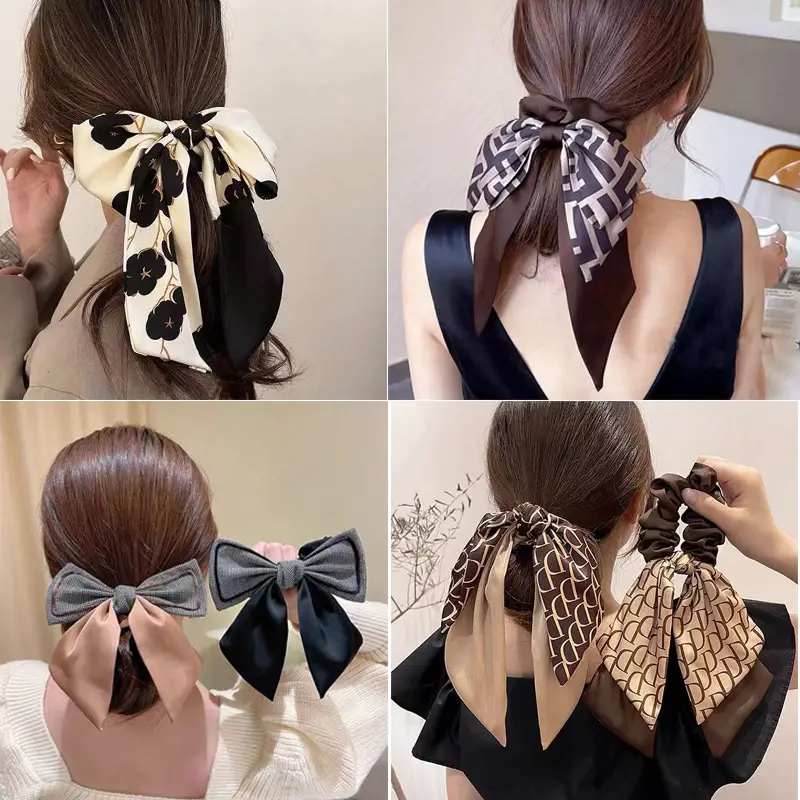 White Bow Hairpin for Girls Autumn Winter — feature 8