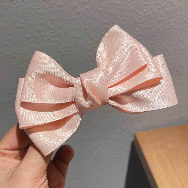 White Bow Hairpin for Girls Autumn Winter - Image 4