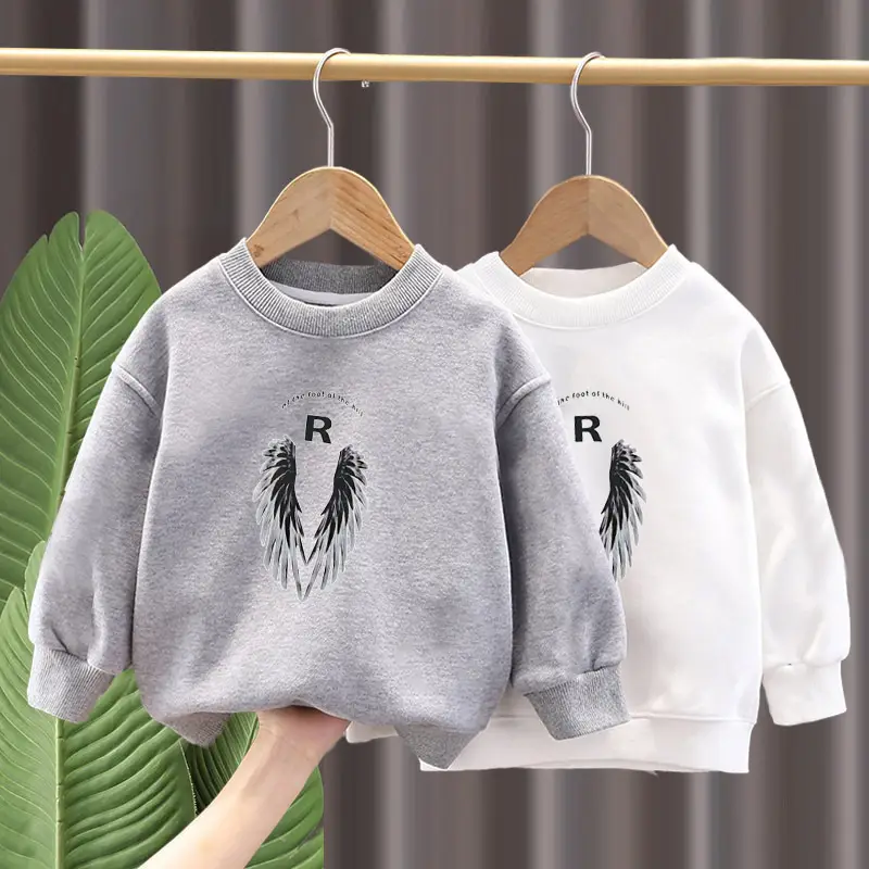 Children Cotton Sweater White R Wings 2023 - Image 8
