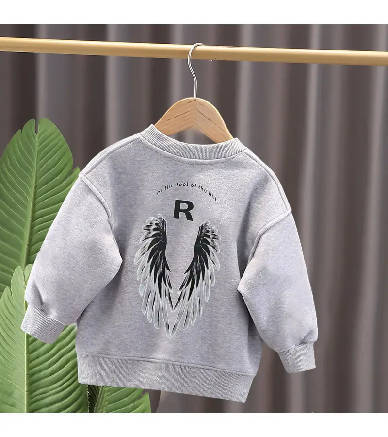 Children Cotton Sweater White R Wings 2023 — feature 10
