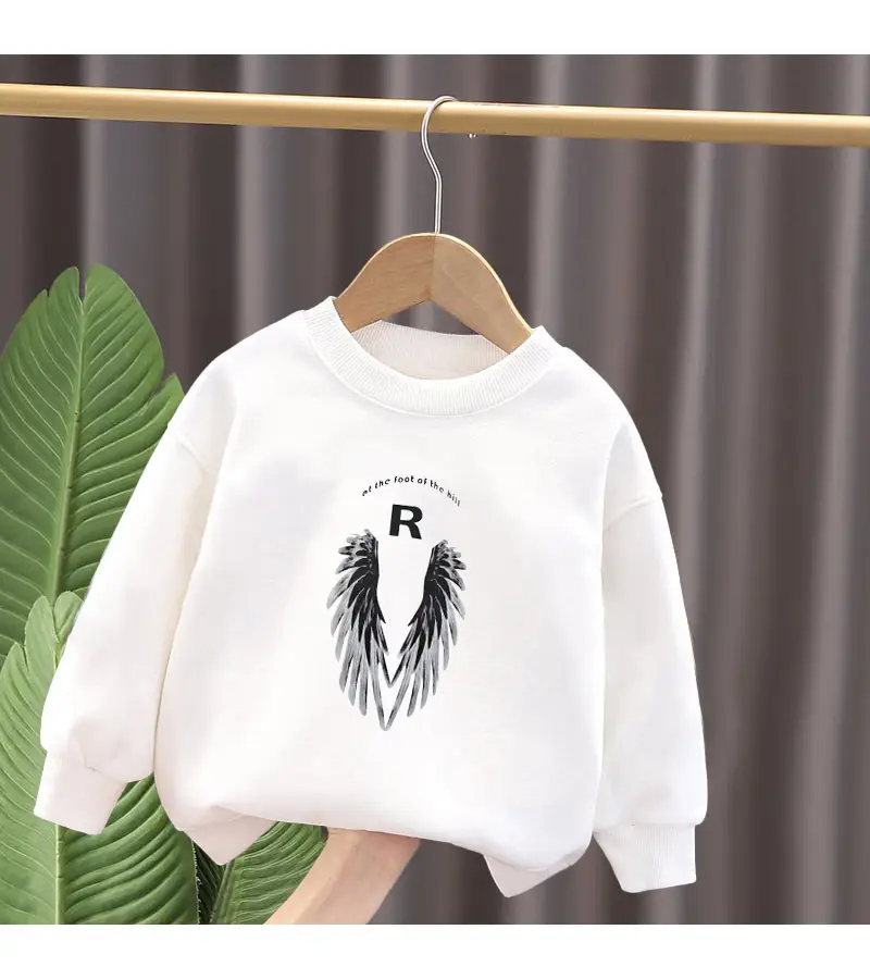 Children Cotton Sweater White R Wings 2023 — feature 11