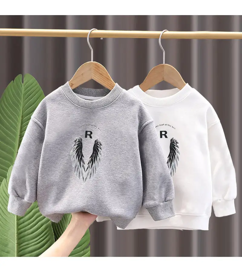 Children Cotton Sweater White R Wings 2023 — feature 9