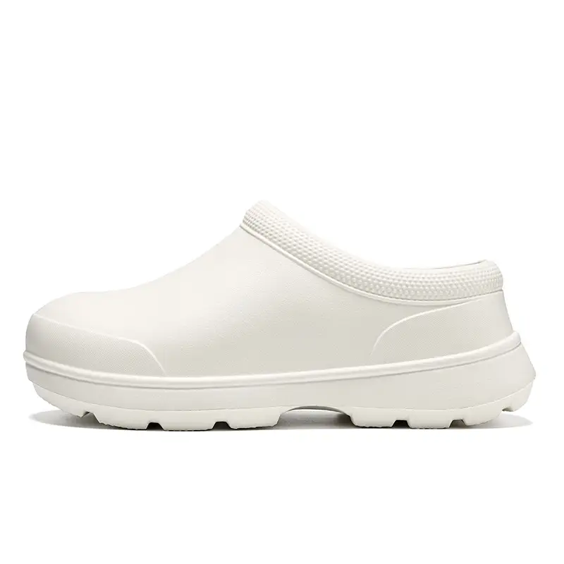 Waterproof Slippers for Female Students, Thick-Soled, Non-Slip, Cold-Proof, Warm, Closed-Toe Slippers, Summer British Style, Height-Increasing, Breathable