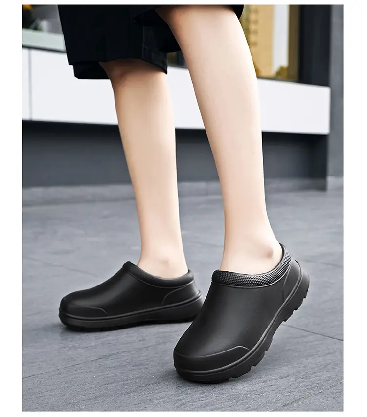 Waterproof Slippers for Female Students, Thick-Soled, Non-Slip, Cold-Proof, Warm, Closed-Toe Slippers, Summer British Style, Height-Increasing, Breathable — feature 13