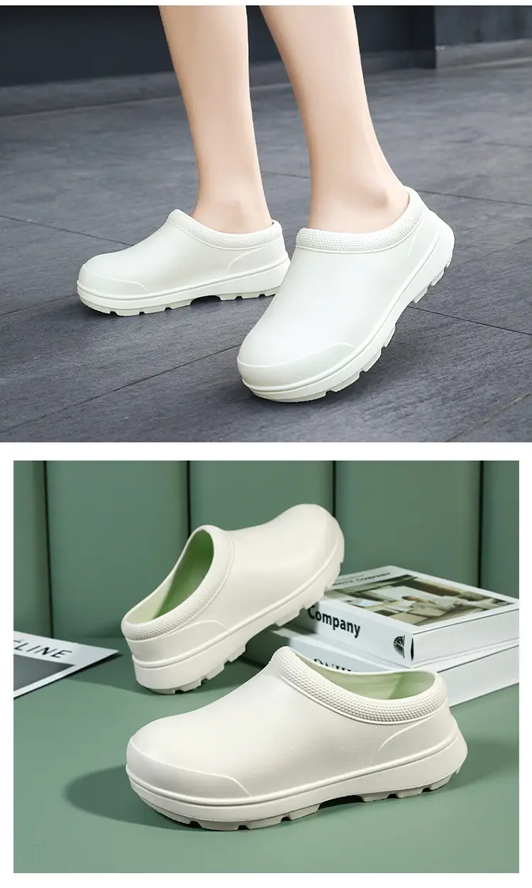 Waterproof Slippers for Female Students, Thick-Soled, Non-Slip, Cold-Proof, Warm, Closed-Toe Slippers, Summer British Style, Height-Increasing, Breathable — feature 17