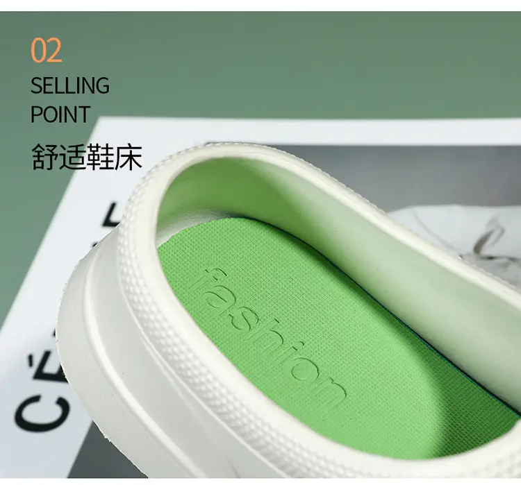 Waterproof Slippers for Female Students, Thick-Soled, Non-Slip, Cold-Proof, Warm, Closed-Toe Slippers, Summer British Style, Height-Increasing, Breathable — feature 6