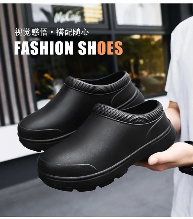 Waterproof Slippers for Female Students, Thick-Soled, Non-Slip, Cold-Proof, Warm, Closed-Toe Slippers, Summer British Style, Height-Increasing, Breathable — feature 8