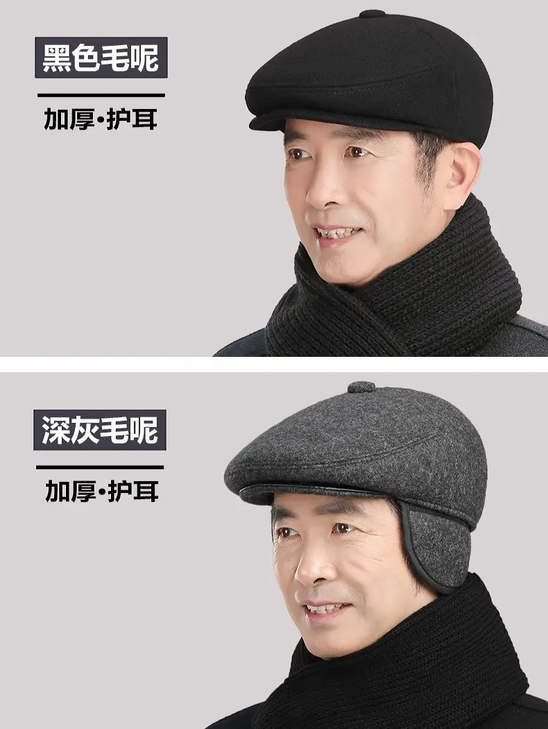 Winter Warm Duckbill Cap for Elderly Men — feature 17