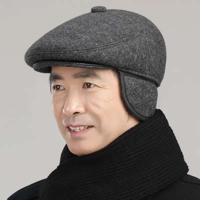 Winter Warm Duckbill Cap for Elderly Men - Image 2
