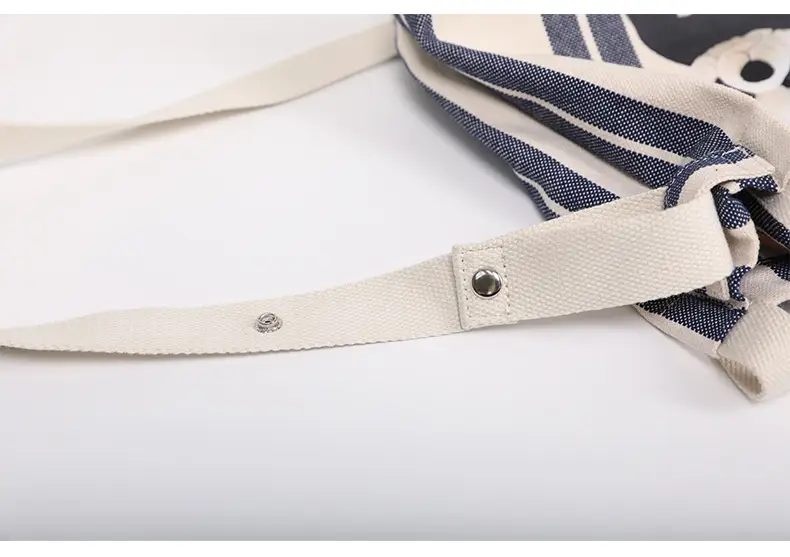 Cute Panda Printed Canvas Shoulder Bag Orange — feature 27