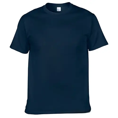 Men Pure Cotton Blue T-Shirt Regular Fit Short Sleeve