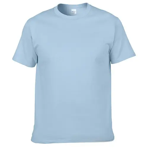 Men Pure Cotton Blue T-Shirt Regular Fit Short Sleeve