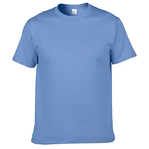 Men Pure Cotton Blue T-Shirt Regular Fit Short Sleeve