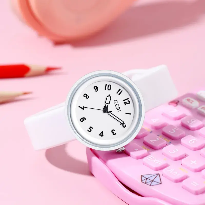 Candy Color Silicone Student Watch with Analog Dial - Image 8