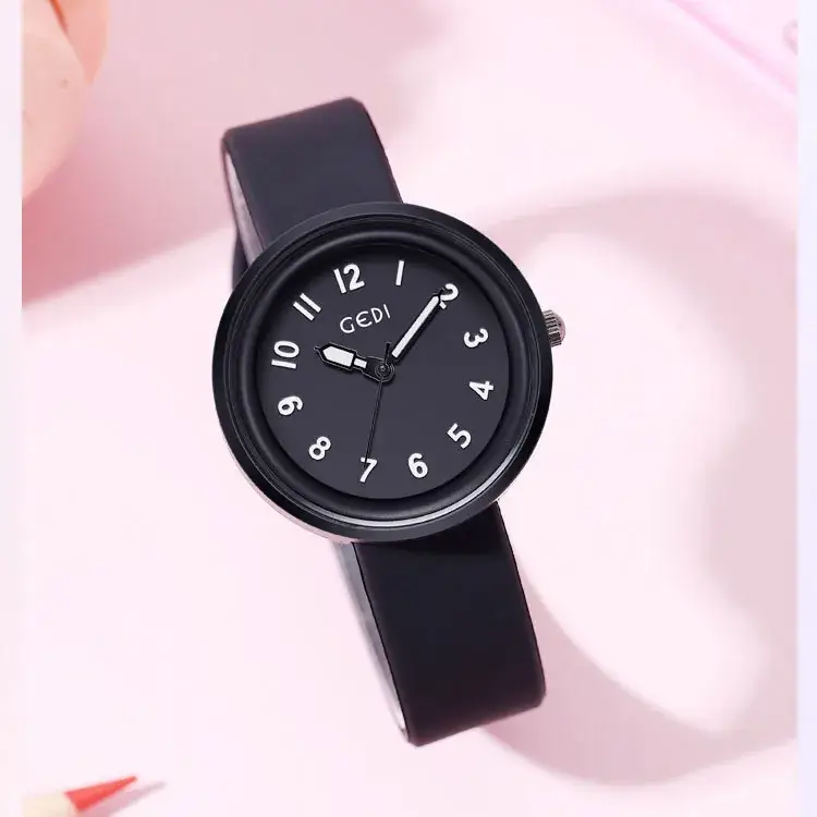 Candy Color Silicone Student Watch with Analog Dial - Image 9