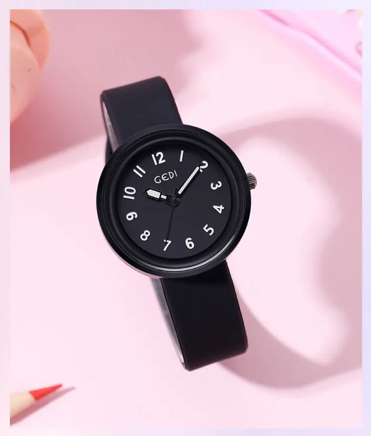 Candy Color Silicone Student Watch with Analog Dial — feature 14