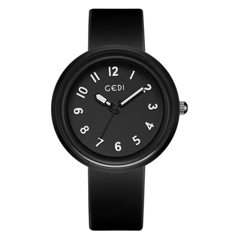 Candy Color Silicone Student Watch with Analog Dial - Image 3