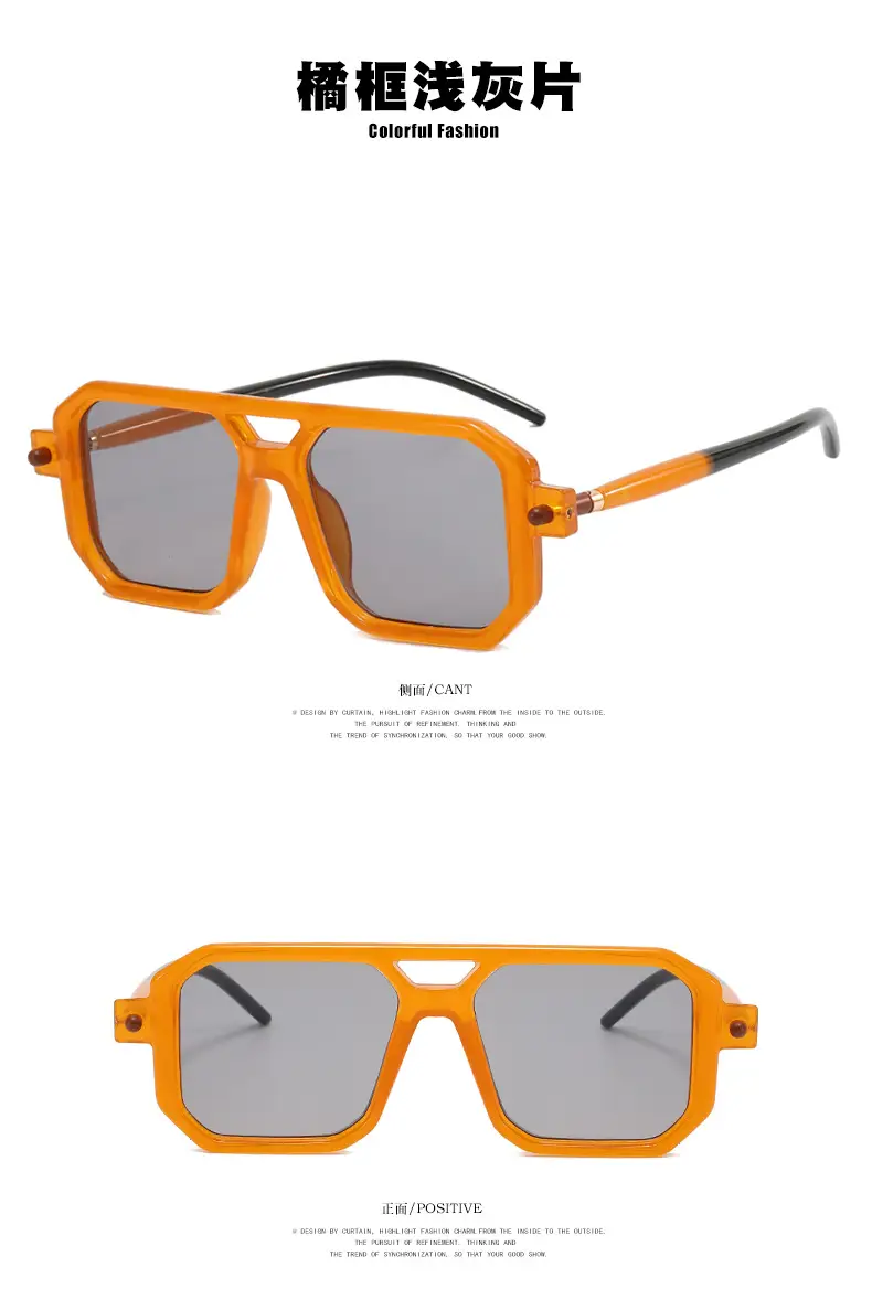 Square Eyeglasses with Black Frame Light Grey Lens — feature 11