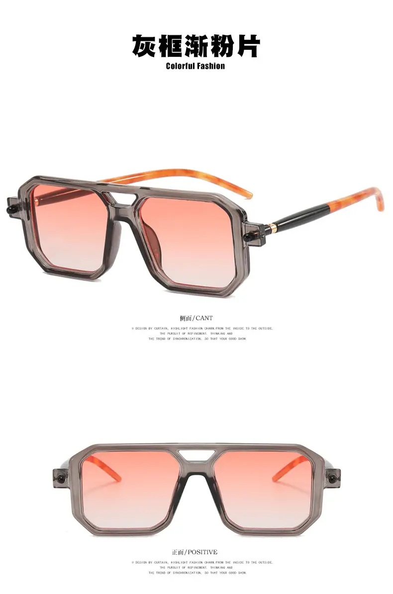 Square Eyeglasses with Black Frame Light Grey Lens — feature 12