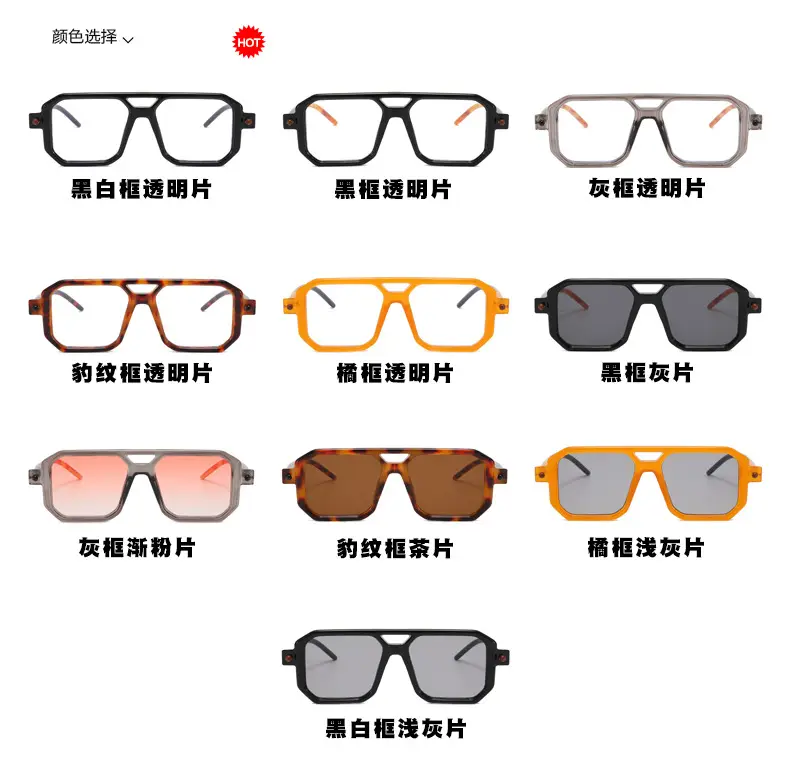 Square Eyeglasses with Black Frame Light Grey Lens — feature 6