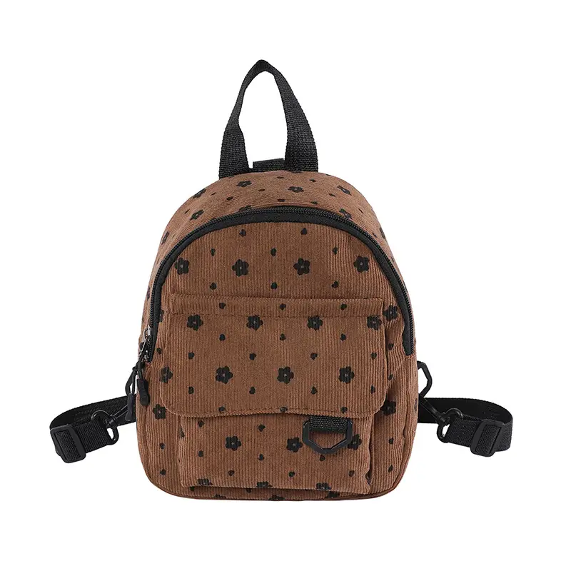 Japanese Style Mini Backpack for Girls White Floral Multi-Purpose Shoulder Bag - Image 8