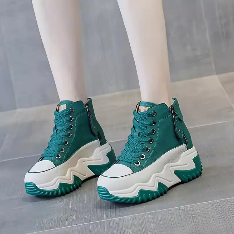 Popular Dad Shoes for Women 2025 Autumn and Winter New Niche High-Top Women's Shoes Thick-Soled Casual Versatile Sports Shoes - Image 7