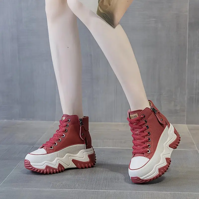 Popular Dad Shoes for Women 2025 Autumn and Winter New Niche High-Top Women's Shoes Thick-Soled Casual Versatile Sports Shoes - Image 8