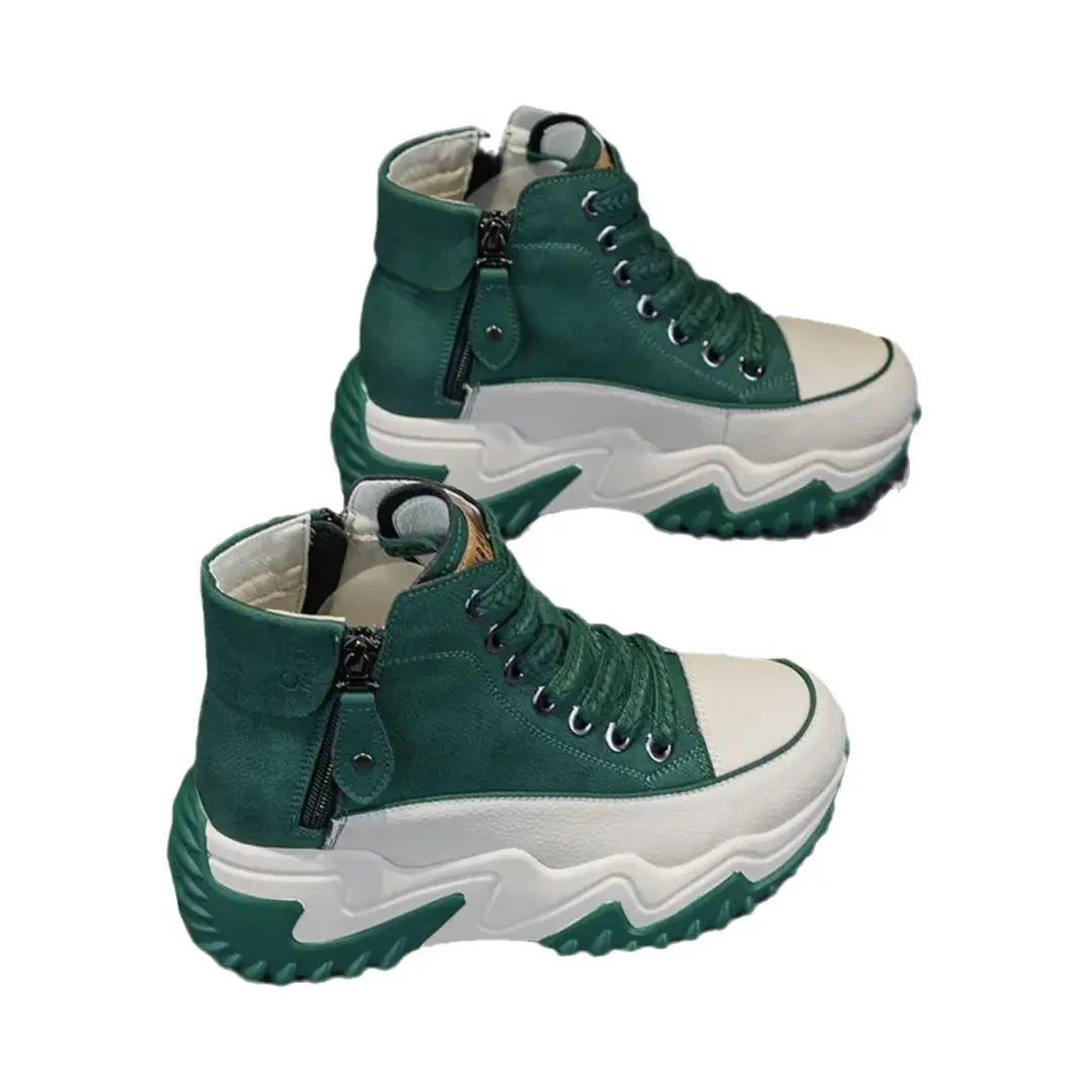 Popular Dad Shoes for Women 2025 Autumn and Winter New Niche High-Top Women's Shoes Thick-Soled Casual Versatile Sports Shoes - Image 9