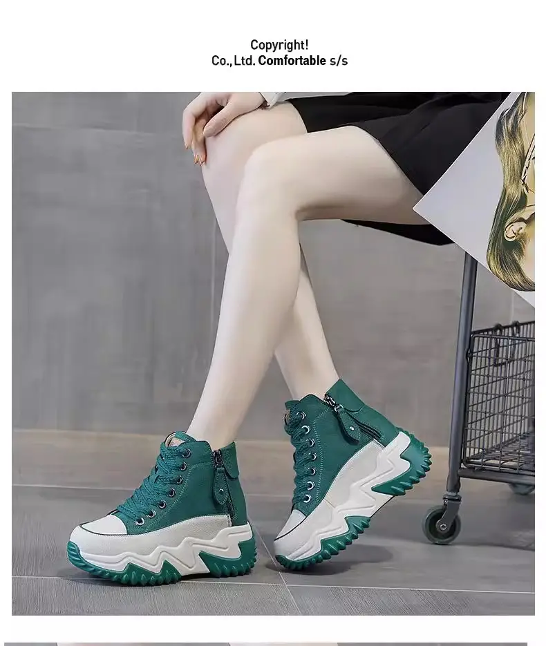 Popular Dad Shoes for Women 2025 Autumn and Winter New Niche High-Top Women's Shoes Thick-Soled Casual Versatile Sports Shoes — feature 10