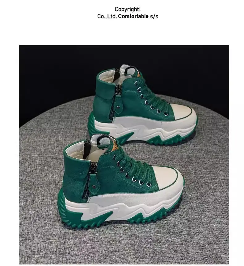 Popular Dad Shoes for Women 2025 Autumn and Winter New Niche High-Top Women's Shoes Thick-Soled Casual Versatile Sports Shoes — feature 15