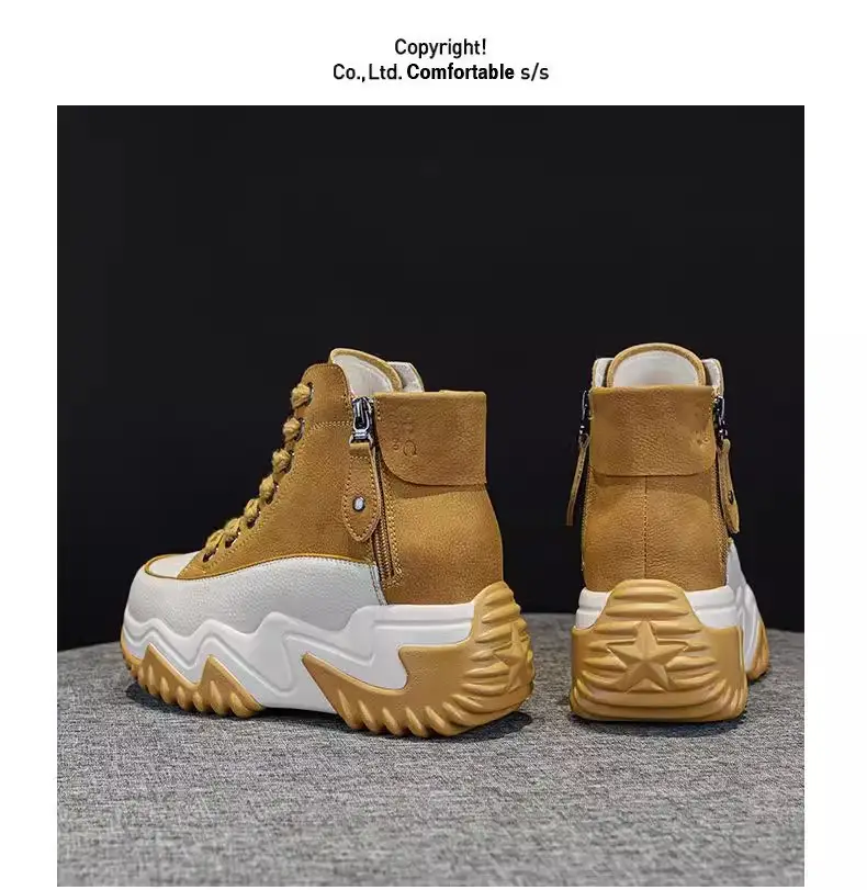 Popular Dad Shoes for Women 2025 Autumn and Winter New Niche High-Top Women's Shoes Thick-Soled Casual Versatile Sports Shoes — feature 16