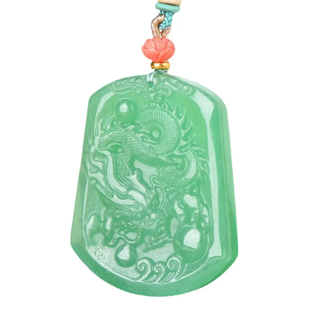 Green Jade Pendant Necklace for Women