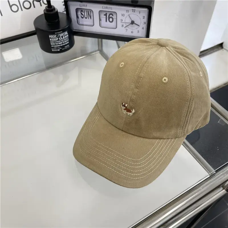 Women's Blue Embroidered Baseball Cap with Logo - Image 4