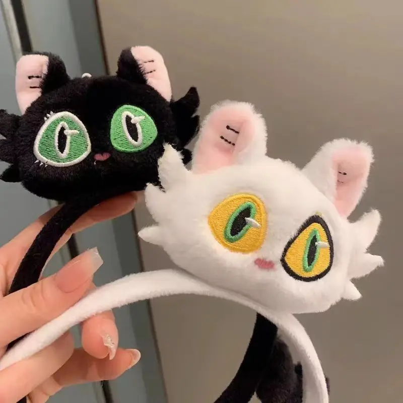 Cute Cartoon Cat Headband for Women Brown — feature 10