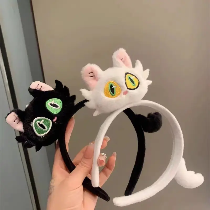 Cute Cartoon Cat Headband for Women Brown — feature 9
