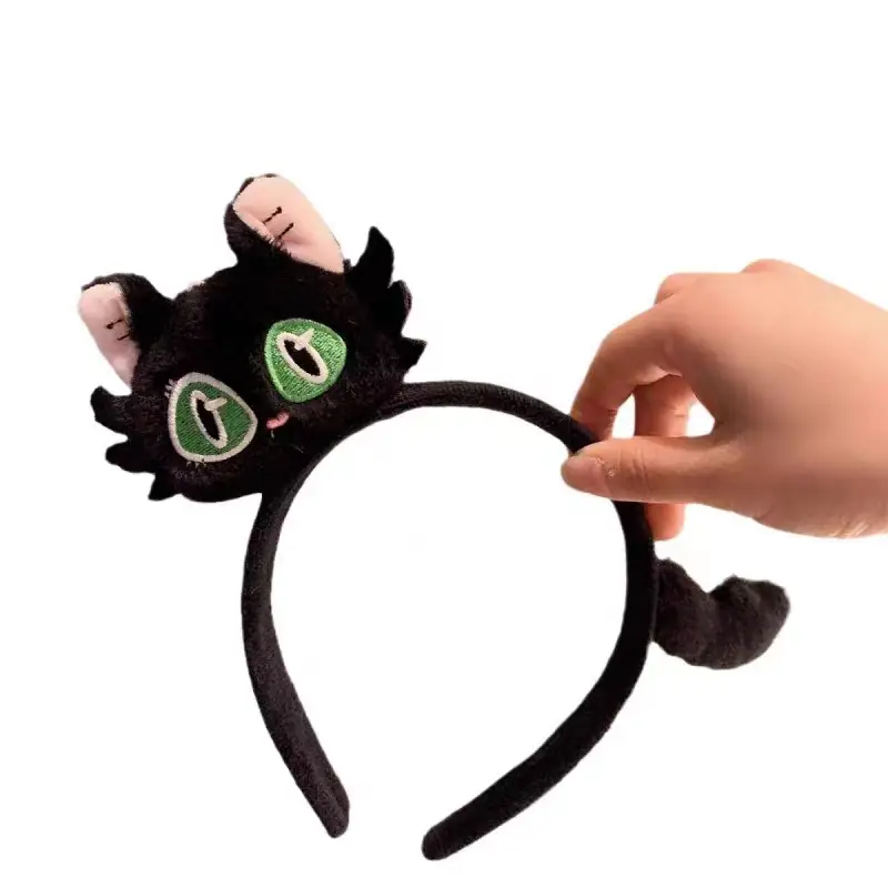 Cute Cartoon Cat Headband for Women Brown
