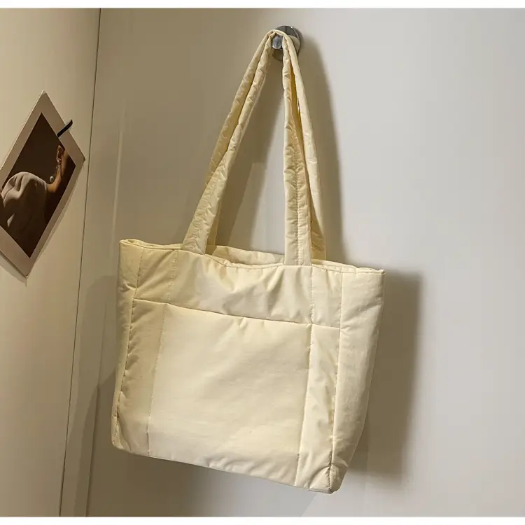 New College Student Canvas Tote Bag Purple Large Capacity — feature 17